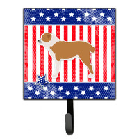"Caroline's Treasures USA Patriotic Central Asian Shepherd Dog Leash or Key Holder BB3328SH4, Small, Multicolor"