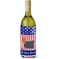 "Caroline's Treasures USA Patriotic Yorkshire Terrier Yorkie Wine Bottle Beverage Insulator Hugger, 750 ml, Multicolor"