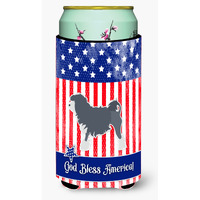 "Caroline's Treasures USA Patriotic Lowchen Beverage Insulator Hugger, Tall Boy, Multicolor"