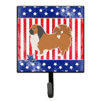 "Caroline's Treasures USA Patriotic Pekingese Leash or Key Holder BB3338SH4, Small, Multicolor"