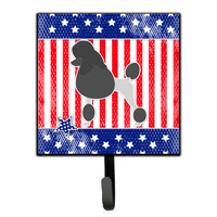 "Caroline's Treasures USA Patriotic Poodle Leash or Key Holder BB3339SH4, Small, Multicolor"