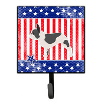 "Caroline's Treasures USA Patriotic French Bulldog Leash or Key Holder BB3341SH4, Small, Multicolor"