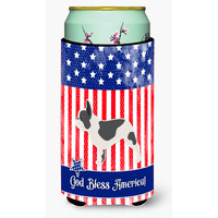 "Caroline's Treasures USA Patriotic French Bulldog Beverage Insulator Hugger, Tall Boy, Multicolor"