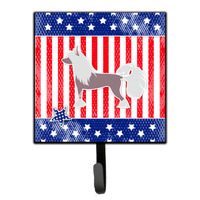 "Caroline's Treasures USA Patriotic Chinese Crested Leash or Key Holder BB3343SH4, Small, Multicolor"