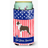 "Caroline's Treasures USA Patriotic Boston Terrier Beverage Insulator Hugger, Tall Boy, Multicolor"