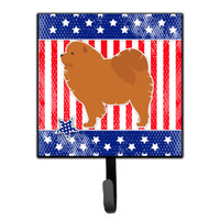 "Caroline's Treasures USA Patriotic Chow Leash or Key Holder BB3351SH4, Small, Multicolor"