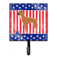 "Caroline's Treasures USA Patriotic Boxer Leash or Key Holder BB3353SH4, Small, Multicolor"