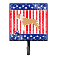 "Caroline's Treasures USA Patriotic Staffordshire Bull Terrier Leash or Key Holder BB3354SH4, Small, Multicolor"