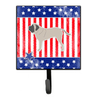 "Caroline's Treasures USA Patriotic English Mastiff Leash or Key Holder BB3356SH4, Small, Multicolor"