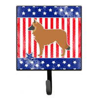 "Caroline's Treasures USA Patriotic Belgian Shepherd Leash or Key Holder BB3361SH4, Small, Multicolor"