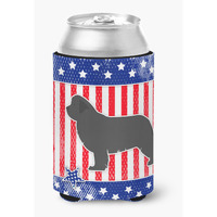 "Caroline's Treasures USA Patriotic Newfoundland Can or Bottle Hugger BB3364CC, Can Hugger, Multicolor"