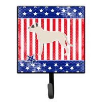 "Caroline's Treasures USA Patriotic Dogo Argentino Leash or Key Holder BB3367SH4, Small, Multicolor"