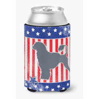 "Caroline's Treasures USA Patriotic Portuguese Water Dog Can or Bottle Hugger BB3368CC, Can Hugger, Multicolor"