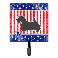 "Caroline's Treasures USA Patriotic Scottish Terrier Leash or Key Holder BB3369SH4, Small, Multicolor"