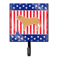 "Caroline's Treasures USA Patriotic Dogue de Bordeaux Leash or Key Holder BB3370SH4, Small, Multicolor"