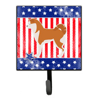 "Caroline's Treasures USA Patriotic Akita Leash or Key Holder BB3372SH4, Small, Multicolor"