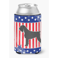 "Caroline's Treasures USA Patriotic Giant Schnauzer Can or Bottle Hugger BB3373CC, Can Hugger, Multicolor"