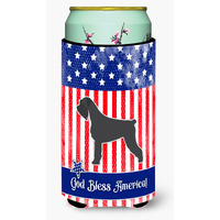 "Caroline's Treasures USA Patriotic Giant Schnauzer Tall Boy Beverage Insulator Hugger, Multicolor"