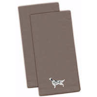 "Caroline's Treasures BB3381GYTWE English Setter Gray Embroidered Kitchen Towel (Set of 2), 28"" x 19"", Multicolor"