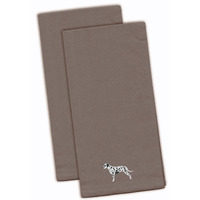 "Caroline's Treasures BB3383GYTWE Dalmatian Gray Embroidered Kitchen Towel (Set of 2), 28"" x 19"", Multicolor"