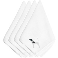 "Caroline's Treasures BB3395NPKE English Pointer Embroidered Napkins (Set of 4), 20"", Multicolor"