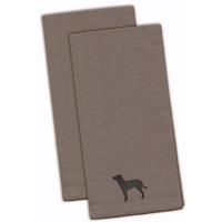 "Caroline's Treasures BB3401GYTWE American Water Spaniel Gray Embroidered Kitchen Towel (Set of 2), 28"" x 19"", Multicolor"