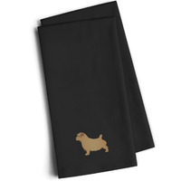 "Caroline's Treasures BB3409BKTWE Norfolk Terrier Black Embroidered Kitchen Towel (Set of 2), 28"" H x 19"" W, Multicolor"