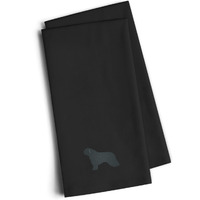 "Caroline's Treasures BB3415BKTWE Spanish Water Dog Black Embroidered Kitchen Towel (Set of 2), 28"" H x 19"" W, Multicolor"
