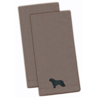 "Caroline's Treasures BB3415GYTWE Spanish Water Dog Gray Embroidered Kitchen Towel (Set of 2), 28"" x 19"", Multicolor"