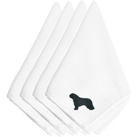 "Caroline's Treasures BB3415NPKE Spanish Water Dog Embroidered Napkins (Set of 4), 20"", Multicolor"