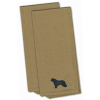 "Caroline's Treasures BB3415TNTWE Spanish Water Dog Tan Embroidered Kitchen Towel (Set of 2), 28"" x 19"", Multicolor"