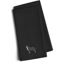 "Caroline's Treasures BB3419BKTWE Bernese Mountain Dog Black Embroidered Kitchen Towel (Set of 2), 28"" H x 19"" W, Multicolor"