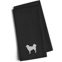 "Caroline's Treasures BB3427BKTWE Polish Tatra Sheepdog Black Embroidered Kitchen Towel (Set of 2), 28"" H x 19"" W, Multicolor"
