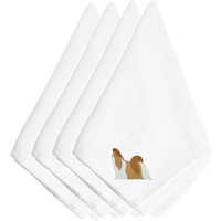 "Caroline's Treasures BB3446NPKE Shih Tzu Embroidered Napkins (Set of 4), 20"", Multicolor"