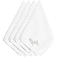 "Caroline's Treasures BB3450NPKE Chihuahua Embroidered Napkins (Set of 4), 20"", Multicolor"