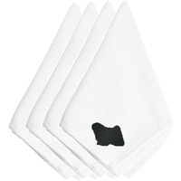 "Caroline's Treasures BB3463NPKE Puli Embroidered Napkins (Set of 4), 20"", Multicolor"