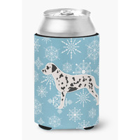 "Caroline's Treasures Winter Snowflake Dalmatian Can or Bottle Hugger BB3483CC, Can Hugger, Multicolor"
