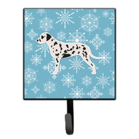 "Caroline's Treasures Winter Snowflake Dalmatian Leash or Key Holder BB3483SH4, Small, Multicolor"