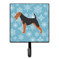 "Caroline's Treasures Winter Snowflake Welsh Terrier Leash or Key Holder BB3485SH4, Small, Multicolor"