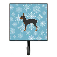 "Caroline's Treasures Winter Snowflake Toy Fox Terrier Leash or Key Holder BB3487SH4, Small, Multicolor"