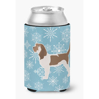 "Caroline's Treasures Winter Snowflake Grand Basset Griffon Vendeen Can or Bottle Hugger BB3490CC, Can Hugger, Multicolor"