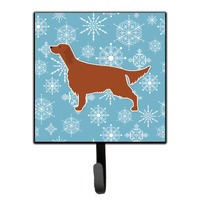 "Caroline's Treasures Winter Snowflake Irish Setter Leash or Key Holder BB3493SH4, Small, Multicolor"