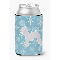"Caroline's Treasures Winter Snowflake Bedlington Terrier Can or Bottle Hugger BB3494CC, Can Hugger, Multicolor"