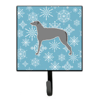 "Caroline's Treasures Winter Snowflake Scottish Deerhound Leash or Key Holder BB3496SH4, Small, Multicolor"