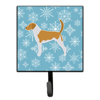 "Caroline's Treasures Winter Snowflake American Foxhound Leash or Key Holder BB3498SH4, Small, Multicolor"