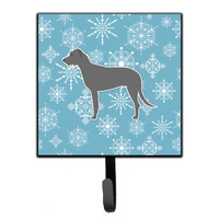 "Caroline's Treasures Winter Snowflake Irish Wolfhound Leash or Key Holder BB3503SH4, Small, Multicolor"