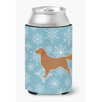 "Caroline's Treasures Winter Snowflake Golden Retriever Can or Bottle Hugger BB3504CC, Can Hugger, Multicolor"