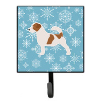 "Caroline's Treasures Winter Snowflake Jack Russell Terrier Leash or Key Holder BB3507SH4, Small, Multicolor"