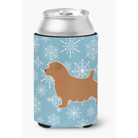 "Caroline's Treasures Winter Snowflake Norfolk Terrier Can or Bottle Hugger BB3509CC, Can Hugger, Multicolor"
