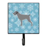 "Caroline's Treasures Winter Snowflake German Wirehaired Pointer Leash or Key Holder BB3511SH4, Small, Multicolor"